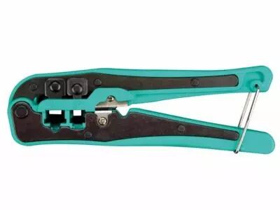 pince � sertir et couper 4p2c, 4p4c (rj10), 6p4c (rj11), 6p6c (rj12), 8p8c (rj45) (VTM468N)