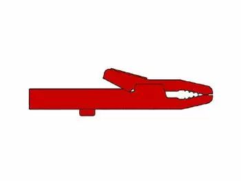 Pince crocodile isolee 4mm 25a - rouge (ak 2s) (HM3411)