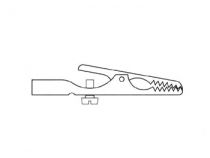 Pince crocodile standard 4mm (ags 20)