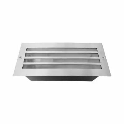 PITON E27 SPOT ENCASTRABLE IP44 RECTANGLE GRILLE INOX 304 (70745)