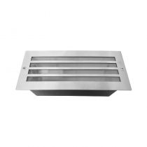 PITON E27 SPOT ENCASTRABLE IP44 RECTANGLE GRILLE INOX 304 (70745)