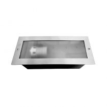 PITON E27 SPOT ENCASTRABLE IP44 RECTANGLE INOX 304 (70746)