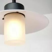 Plafonnier Aubanne N&deg;2 Gris m&eacute;tal Diffuseur d&eacute;poli (101004023)