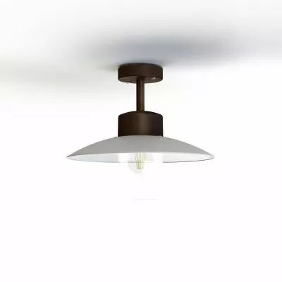 Plafonnier Aubanne N�2 Rouille Diffuseur d�poli (101004046)