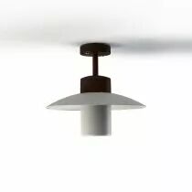 Plafonnier Aubanne N&deg;2 Rouille Diffuseur d&eacute;poli (101004046)