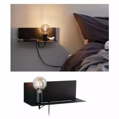 Plafonnier Devara Appliq max 1x40W E27 noir 230V m�tal (78920)