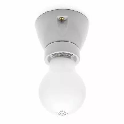 Plafonnier en porcelaine blanche E27 (152643)