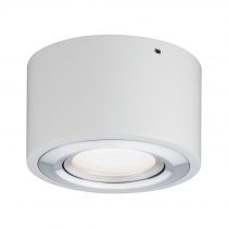 Plafonnier LED Argun 1 flamme 4,8 W Blanc dépoli/Alu brossé (79708 )