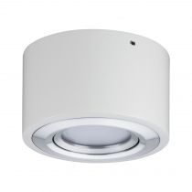 Plafonnier LED Argun 1 flamme 4,8 W Blanc dépoli/Alu brossé (79708 )