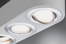 Plafonnier LED Argun 3 flammes 14,4 W Blanc dépoli/Alu brossé (79710 )