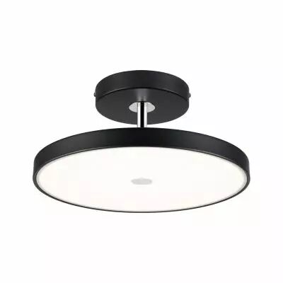 Plafonnier LED Hildor Smart Home Zigbee 3.0    2700K 2000lm 230V 25W gradable Noir mat, Chrome