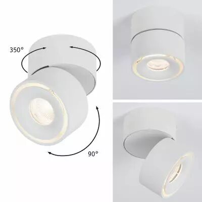 Plafonnier LED Spircle 78mm 8,0W 780lm 230V 3000K Blanc d�poli (93373)