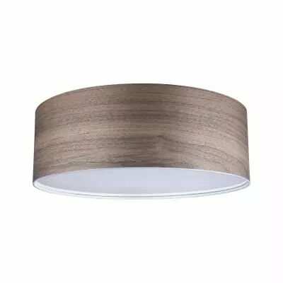 Plafonnier Neordic Liska 3 flammes Bois fonc� (79687)