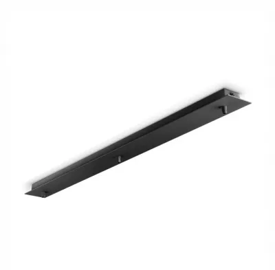Plafonnier rectangulaire 3 sorties 880 x 70 x 43 mm noir