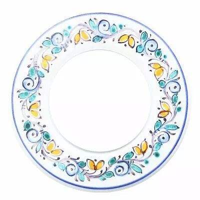 Plaque 1 poste, c�ramique blanche, peint � la main (DSR 00-00-0-00-1-1-04)