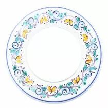 Plaque 1 poste, céramique blanche, peint à la main (DSR 00-00-0-00-1-1-04)