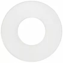 Plaque 1 poste en verre blanc pour prise 2P+T (DSR 00-00-0-00-Z-1-30)