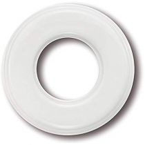 Plaque 1 poste Garby Colonial Ø 100x12mm Porcelaine blanche (31801172)