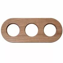 Plaque 3 postes, Bois - chêne clair (DSR 00-00-0-00-1-3-21)