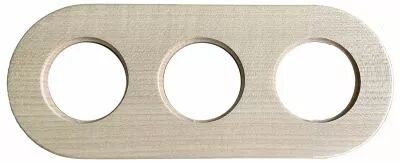 Plaque 3 postes, bois-�rable (DSR 00-00-0-00-1-3-23)