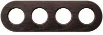 Plaque 4 postes, bois-chêne foncé (DSR 00-00-0-00-1-4-22)