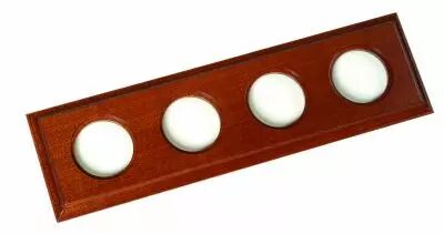 Plaque Carr� 4 postes h�tre sans vernis de la collection Venezia de Fontini (36814002)