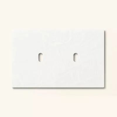 Plaque de finition double \ Villa blanche\  pour m�canismes � leviers - Font Barcelona 5.1, BRIDGE