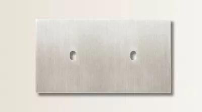 Plaque de finition double en acier inoxydable bross� pour m�canismes � leviers - Font Barcelona 5.1, BRIDGE