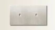 Plaque de finition double en acier inoxydable brossé pour mécanismes à leviers - Font Barcelona 5.1, BRIDGE