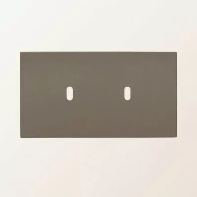 Plaque de finition double en aluminium marin pour m�canismes � leviers - Font Barcelona 5.1, BRIDGE