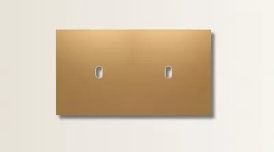 Plaque de finition double en laiton bronze mat pour m�canismes � leviers - Font Barcelona 5.1, BRIDGE