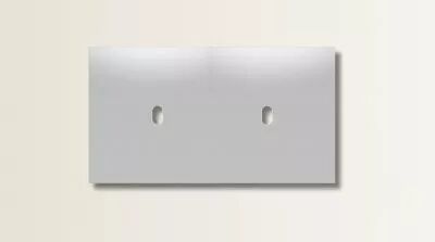 Plaque de finition double en laiton chrom� pour m�canismes � leviers - Font Barcelona 5.1, BRIDGE