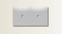 Plaque de finition double en laiton chromé pour mécanismes à leviers - Font Barcelona 5.1, BRIDGE