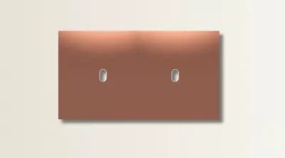Plaque de finition double en laiton cuivre brillant pour m�canismes � leviers - Font Barcelona 5.1, BRIDGE