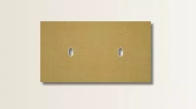 Plaque de finition double en laiton dor� sabl� pour m�canismes � leviers - Font Barcelona 5.1, BRIDGE