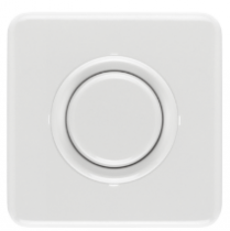 Plaque de finition simple bakelite/duroplaste blanche thpg119329 + variateur de lumiere thpg100312