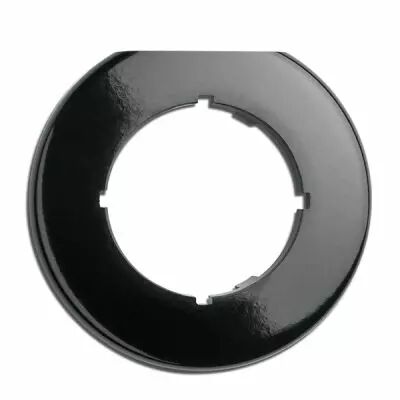 Plaque de finition simple biseaut�e bakelite noire pour variateurs, tv, rj 45, t�l�phone et enceintes (173094)
