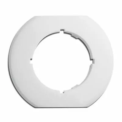 Plaque de finition simple biseaut�e bas et haut  bakelite blanche pour variateurs, tv, rj 45, t�l�phone et enceintes (176428)