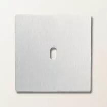 Plaque de finition simple en acier inox brossé pour mécanismes à leviers - Font Barcelona 5.1, BRIDGE