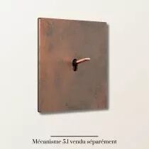 Plaque de finition simple en cuivre marin pour mécanismes à leviers - Font Barcelona 5.1, BRIDGE