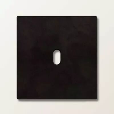 Plaque de finition simple en fer br�l� pour m�canismes � leviers - Font Barcelona 5.1, BRIDGE