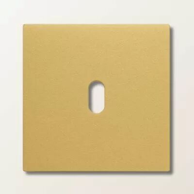 Plaque de finition simple en laiton dor� sabl� pour m�canismes � leviers - Font Barcelona 5.1, BRIDGE