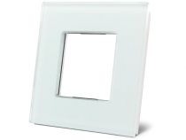 Plaque de recouvrement en verre pour bticino® livinglight (blanc) (VMBGP1SW)