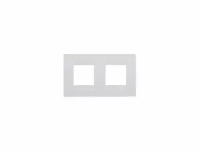 PLAQUE GEO INT. 2+2P H BLANC CR�ME