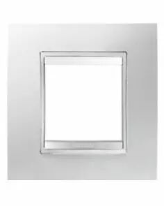 Plaque lux -  en technopolym�re - 2+2+2+2 modules horizontal - blanc cr�me - chorus