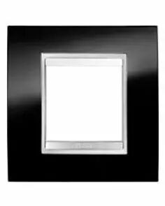 Plaque lux -  en technopolym�re - 2 modules - noir toner - chorus