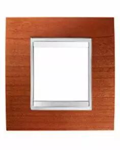 Plaque lux -  en technopolym�re fa�on bois - 2+2 modules horizontal - cerisier - chorus
