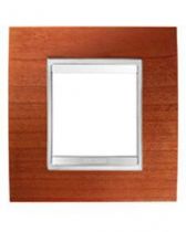 Plaque lux -  en technopolymère façon bois - 2+2 modules horizontal - cerisier - chorus