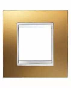 Plaque lux -  en technopolym�re m�tallis� - 2+2+2+2 modules vertical - or - chorus