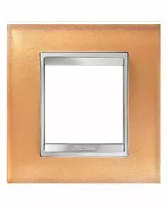 Plaque lux - en verre - 2+2+2+2 modules horizontal - ocre - chorus